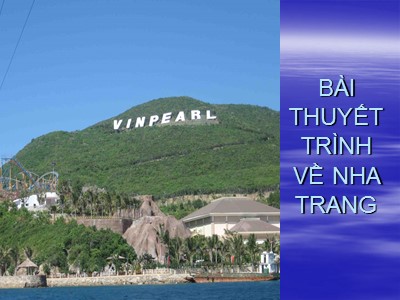 Bài thuyết trình về Nha Trang