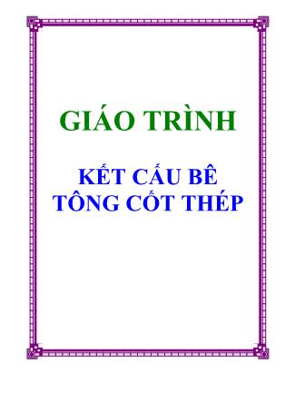 Giáo trình Kết cấu bê tông cốt thép