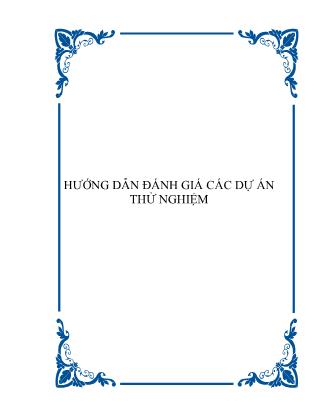 Hướng dẫn đánh giá các dự án thử nghiệm