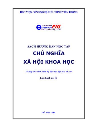 Hướng dẫn học tập chủ nghĩa xã hội khoa học