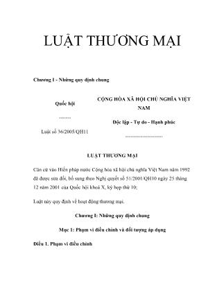 Luật thương mại