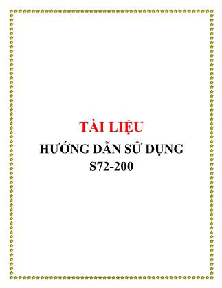 Tài liệu hướng dẫn sử dụng S72-200 - Hà Văn Trí