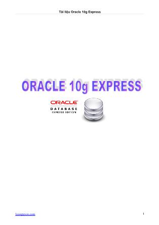 Tài liệu Oracle 10g Express