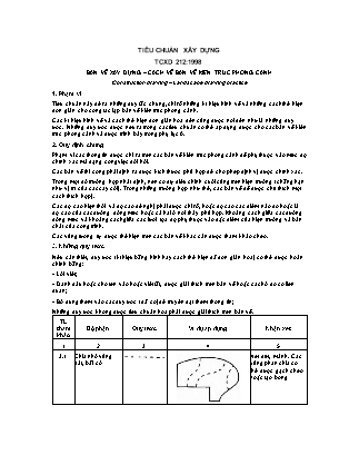 Tiêu chuẩn xây dựng TCXD 212:1998: Bản vẽ xây dựng – cách vẽ bản vẽ kiến trúc phong cảnh