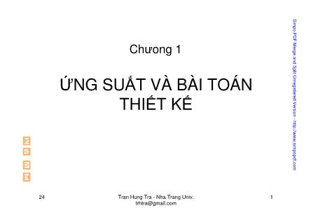 Ứng suất và bài toán thiết kế