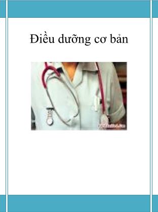 Bài giảng Điều dưỡng cơ bản