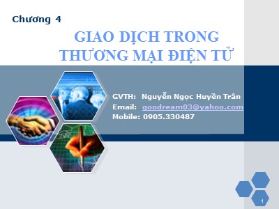 Bài giảng Giao dịch trong thương mại điện tử - Nguyễn Ngọc Huyền Trân