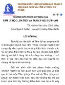 Bài giảng Nhữngkiến thức cơ bản của tâm lý học lứa tuổi và tâm lý học sư phạm - TS Huỳnh Văn Sơn