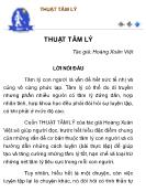 Bài giảng Thuật tâm lý - Hoàng Xuân Việt