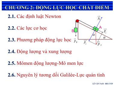 Bài giảng Vật Lý 10 - Chương 2: Động lực học chất điểm