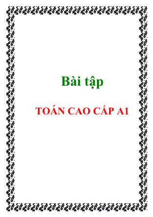 Bài tập Toán cao cấp A1