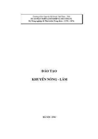 Đào tạo khuyến nông-lâm