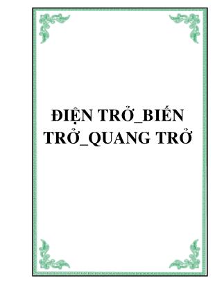 Điện trở_biến trở_quang trở