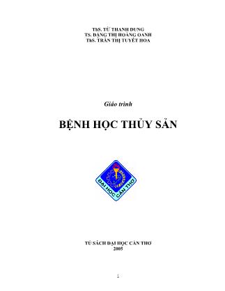 Giáo trình Bệnh học thủy sản - ThS Từ Thanh Dung