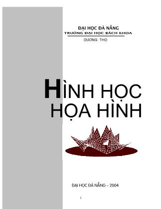 Giáo trình Hình học hoạ hình