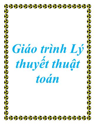 Giáo trình Lý thuyết thuật toán