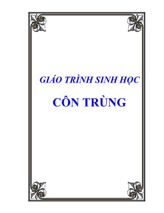 Giáo trình sinh học côn trùng