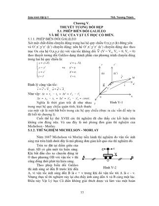 Giáo trình Vật lý 1 - ThS. Trương Thành (Phần 2)