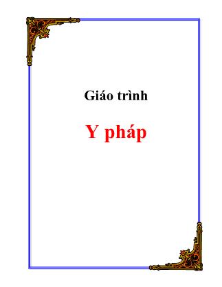 Giáo trình Y pháp