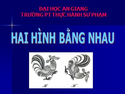 Hai hình bằng nhau