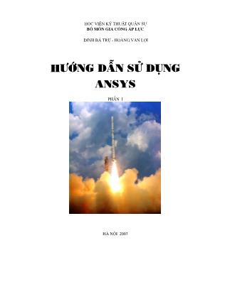 Hướng dẫn sử dụng Ansys