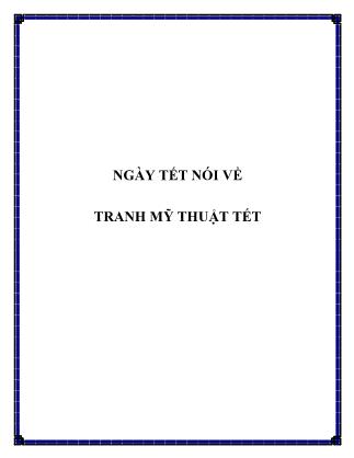 Ngày tết nói về tranh mỹ thuật tết