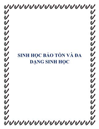 Sinh học bảo tồn và đa dạng sinh học