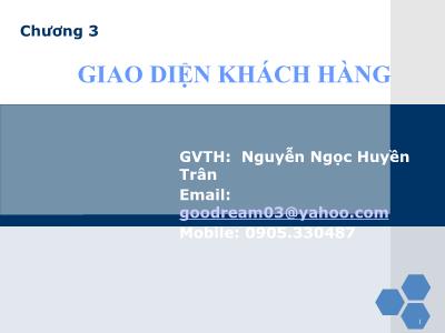 Giao diện khách hàng