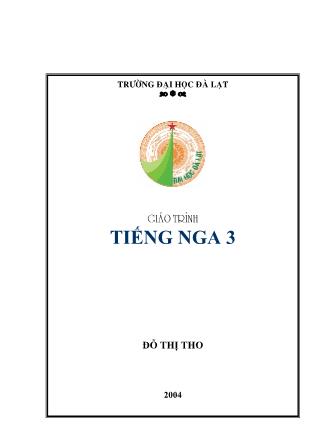 Giáo trình tiếng Nga 3 - Đỗ Thị Tho