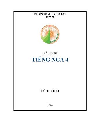 Giáo trình tiếng Nga 4 - Đỗ Thị Tho