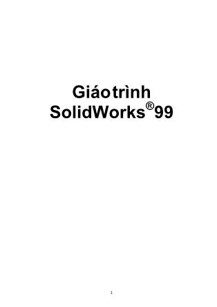 Giáotrình SolidWorks®99