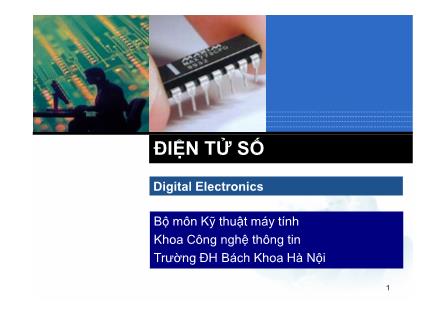 Bài giảng Điện tử số (Digital Electronics)