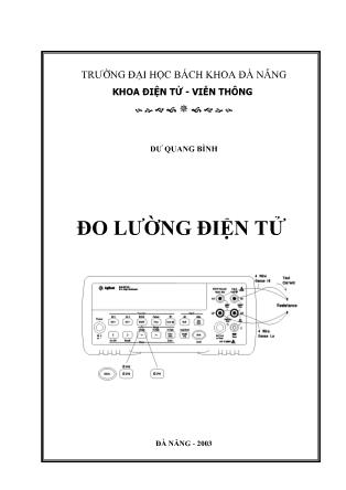 Bài giảng Đo lường điện tử - Dư Quang Bình