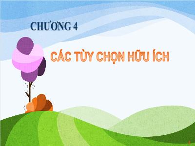 Bài giảng Excel 2010 Phần 2 - Chương 4: Các tùy chọn hữu ích