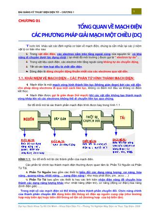 Bài giảng Kỹ thuật điện điện tử (Phần 1)