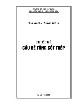 Bài giảng Thiết kế cầu bê tông cốt thép