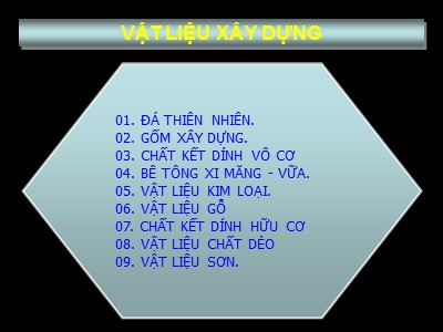 Bài giảng Thiết kế nhà xưởng và lắp đặt thiết bị may - Bài 3: Vật liệu xây dựng