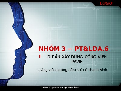 Dự án xây dựng công viên Pavie - Lê Thanh Bình