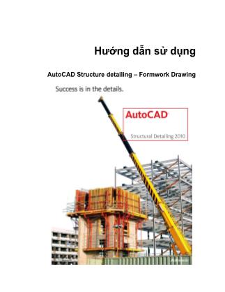 Hướng dẫn sử dụng AutoCAD Structure Detailing – Formwork Drawing