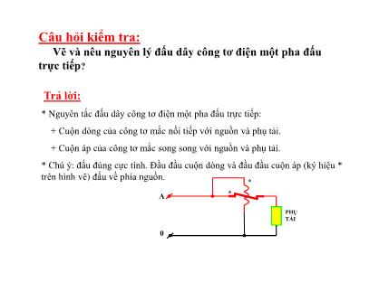 Lắp mạch đo lường tủ hạ thế trạm biến áp