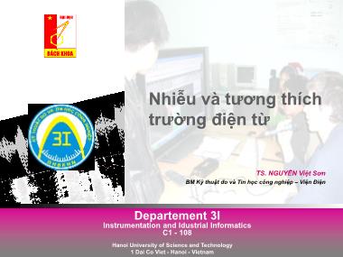 Nhiễu và tương thích trường điện từ - TS. Nguyễn Việt Sơn