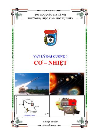 Bài giảng Vật lý đại cương 1: Cơ-Nhiệt