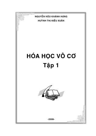 Giáo trình Hóa học vô cơ - Tập 1