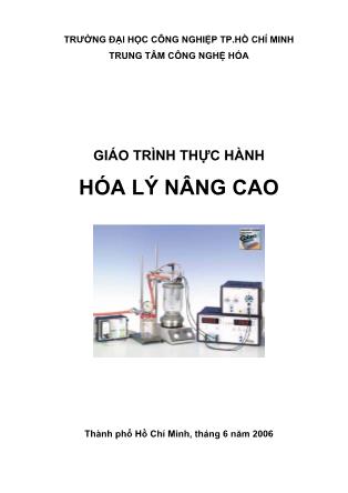 Giáo trình thực hành Hóa lý nâng cao