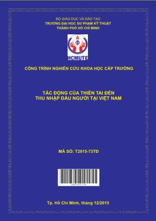 Báo cáo Tác động của thiên tai ðến thu nhập ðầu người tại Việt Nam (Phần 1)