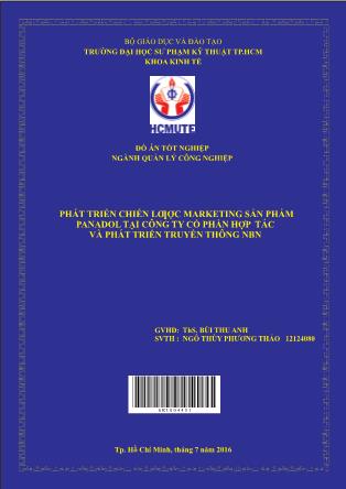 Khóa luận Phát triển chiến lược truyền thông sản phẩm Panadol thực hiện bởi Công ty cổ phần truyền thông và giải trí NBN Media (Phần 1)