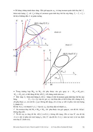 Bài giảng Nguyên lý máy - Lê Cung (Phần 5)