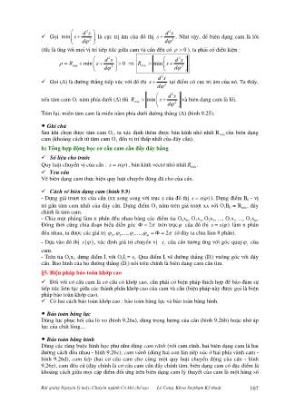 Bài giảng Nguyên lý máy - Lê Cung (Phần 7)