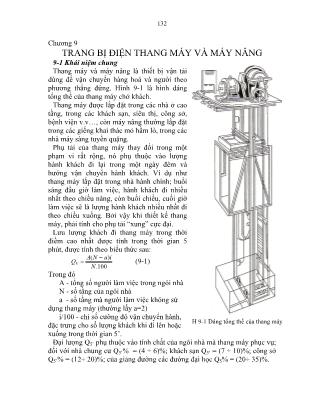 Bài giảng Trang bị điện thang máy và máy nâng