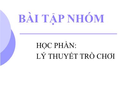 Bài tập nhóm: Bài toán Bertrand